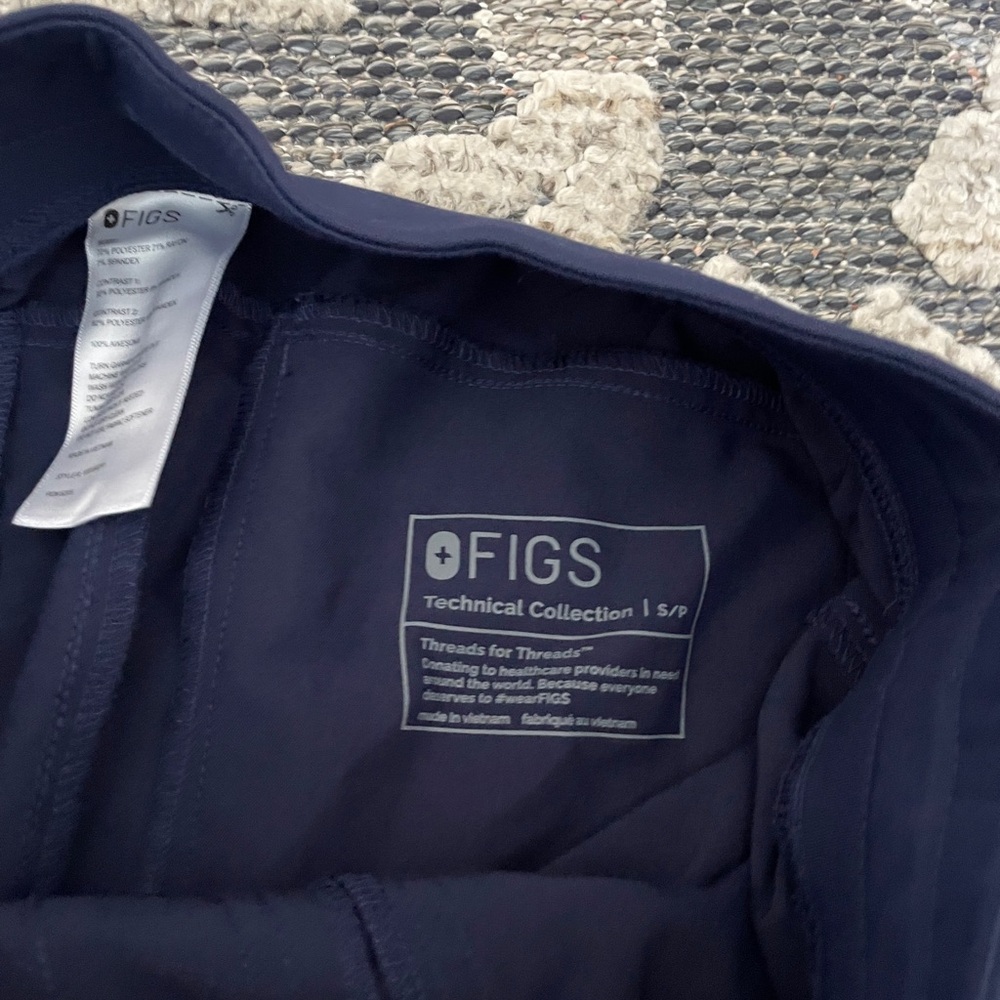 Navy Blue figs scrub Pants - Set of 4 - Picture 2 of 6